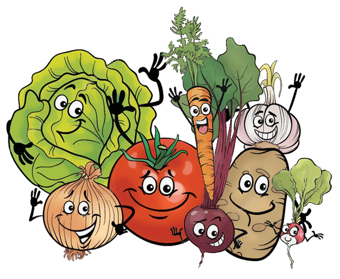Légumes souriants